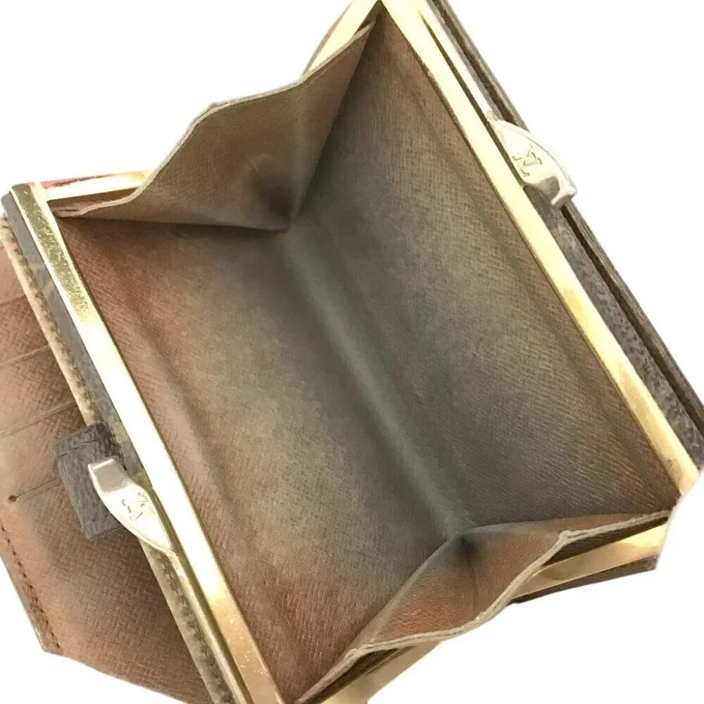 572190AY (L2) Louis Vuitton Wallet Porte Monnaie Brown Monogram - Picture 6 of 9
